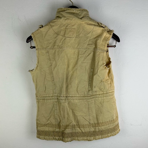 BKE Buckle Tan Utility Vest Outerwear Jacket Size Medium - Picture 7 of 10